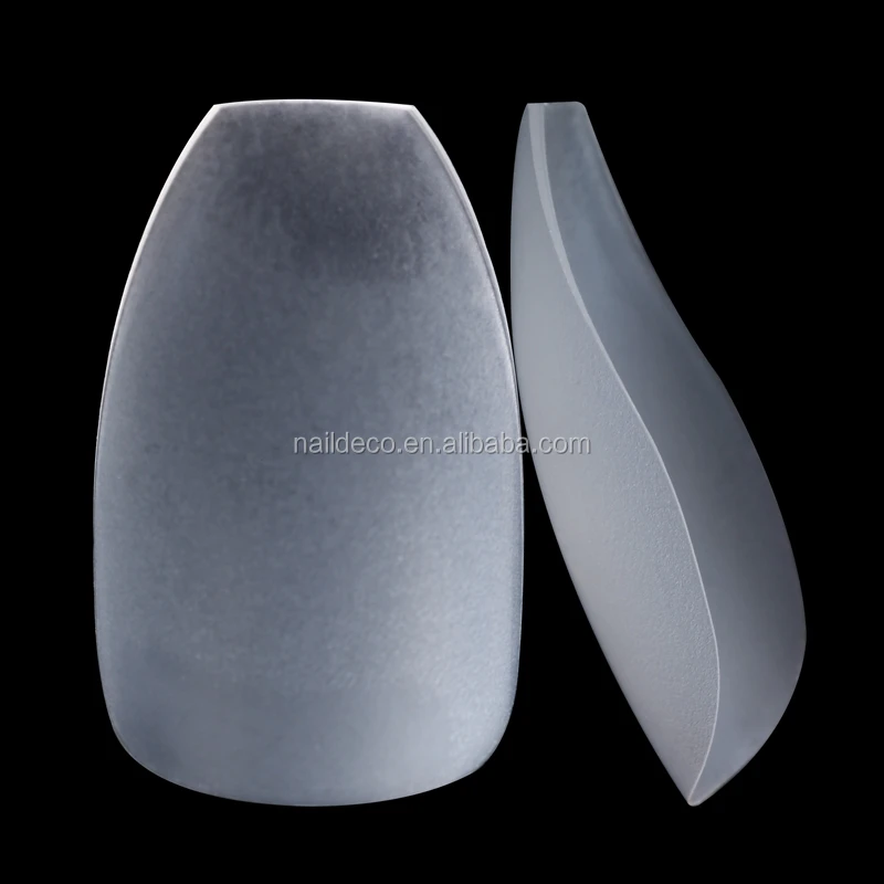 NADECO Super Thin Clear Gel Nail Tips Personalized Wholesale Nail Full Tips 12 Size Coffin Square Soft Gel Press On Nail Tips