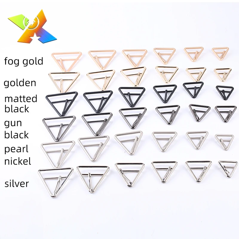 Factory Custom metal buckles for bag China product belt buckle custom Multi-Color triangle buckle