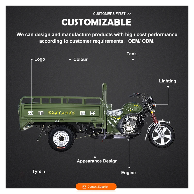  Motorized Tricycles for Adult Three-Wheeled Motorcycle China three wheel