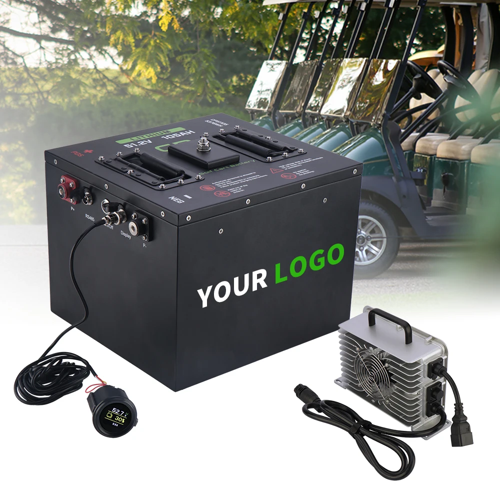 48V 51.2V 100AH/200AH Lithium Electric Golf Cart Battery 72AH/160AH 48 Volt Lifepo4 Golf Car Battery Pack