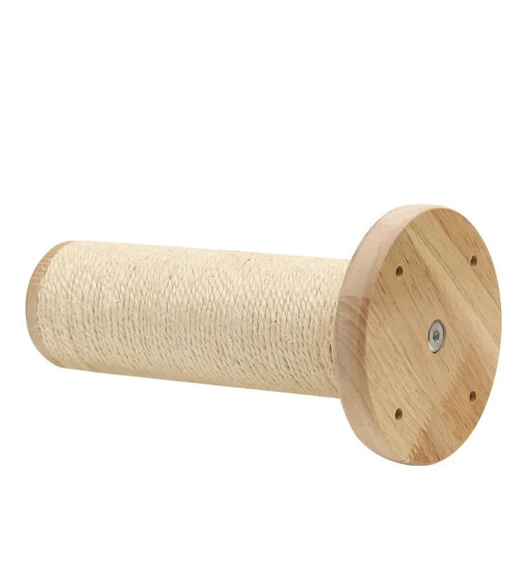 Wooden Sisal Wall Mounted Cat Shelf Toys Customized Cat Climbing Step For Jumping Cat Scratching Post