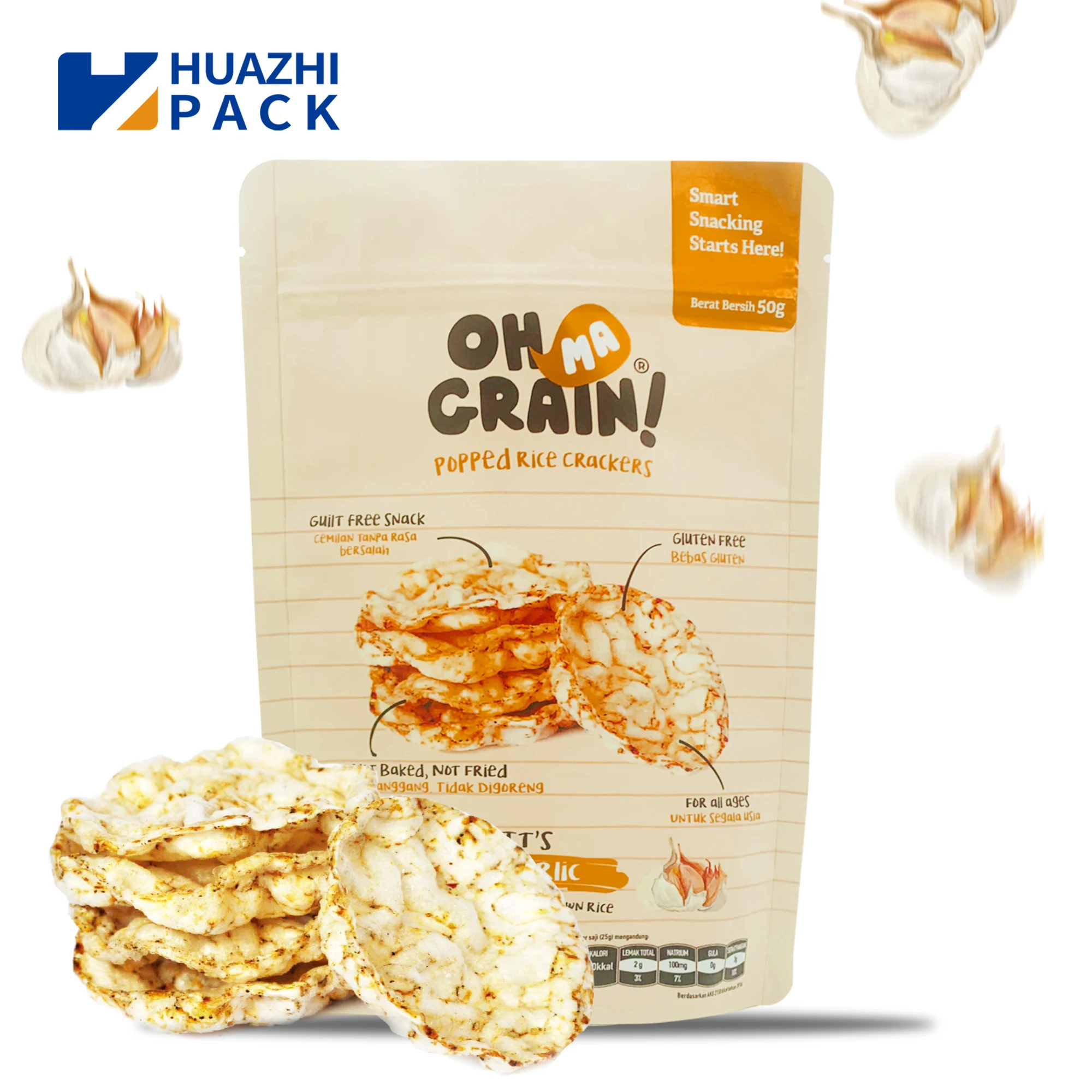 plantain chips packaging bags aluminum foil frosted metal material stand up zipper bag for food packaging Doypack bag