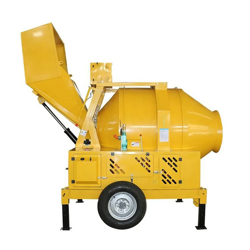 High Quality Concrete Mixer Jzc350 Series 350L Concrete Mixers With Diesel Engine And Hydraulic Tipping Hopper