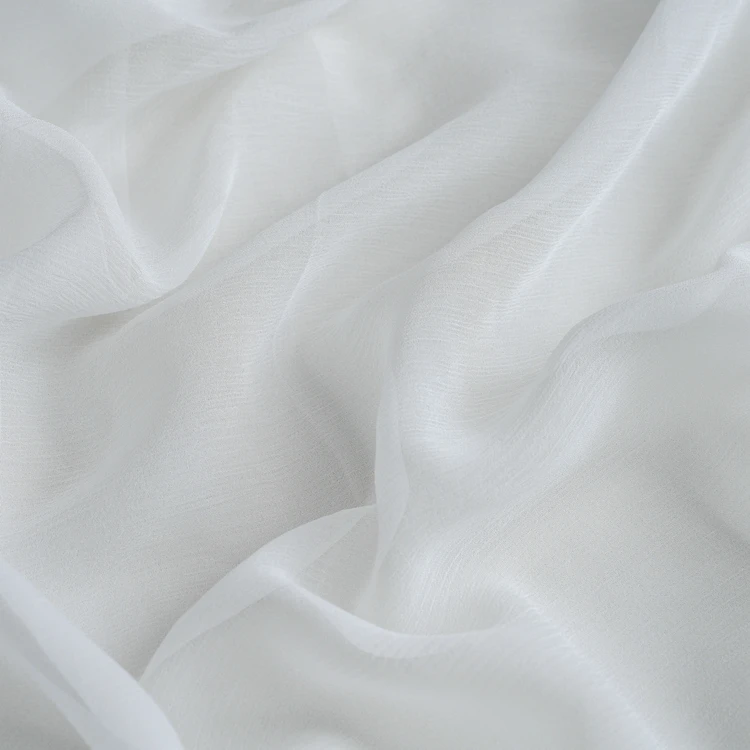 Wholesale Chinese Raw Silk Crepe Fabric 108cm Pure Silk Fabric for Hijab 100% Puresilk Fabric