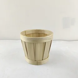 Flower bamboo mini basket Christmas basket plant basket