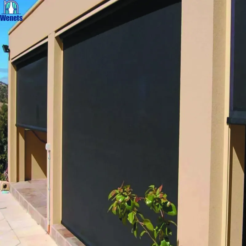 Windproof and Waterproof Outdoor Roller Blinds for Windows Electric  Full Blackout