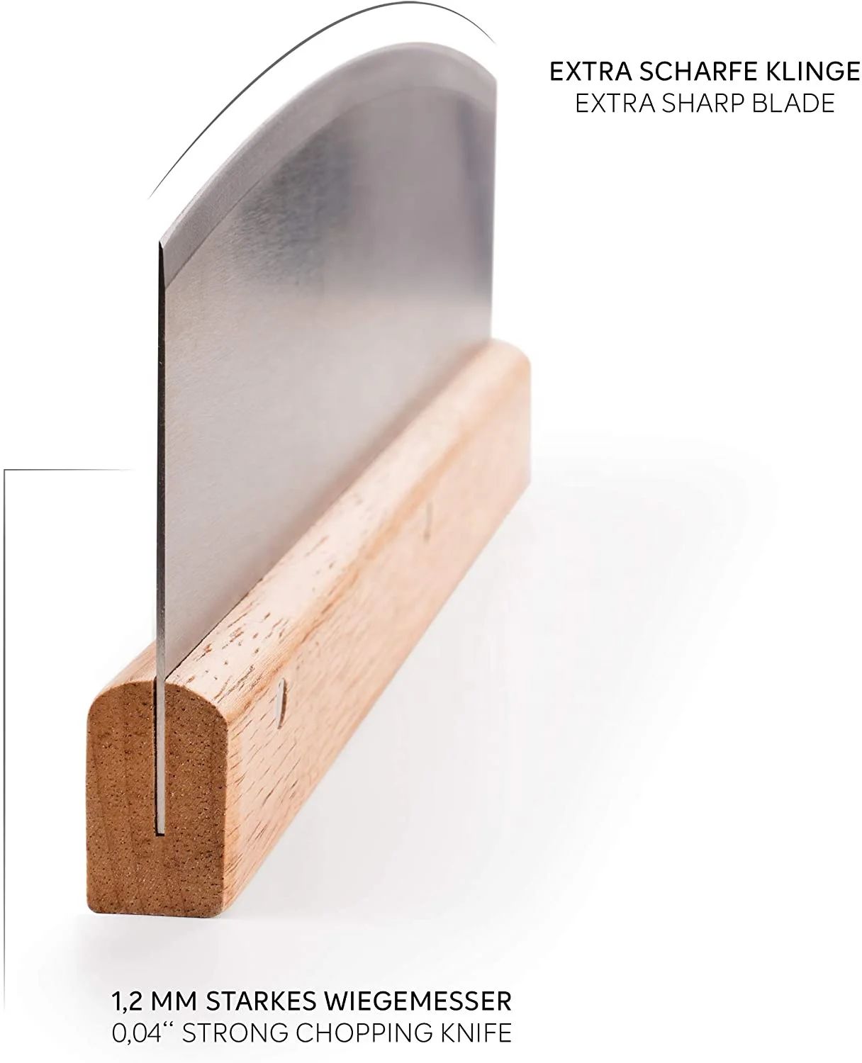 Food Grade 32CM Sharp and Durable Blade Pizza Rocker Knife Stainless Steel Pizza Cutter