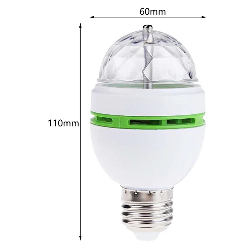 E27 LED RGB Lamp 9W 6W Bulb Magic Color Projector Auto Rotating Stage Light AC85-265V 220V 110V For Holiday Party Bar KTV Disco