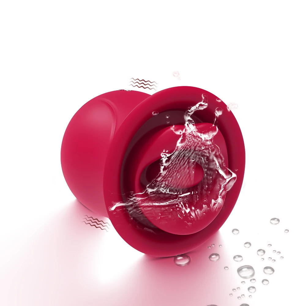 LOVE Newly waterproof Magic Lips Rose Biting Sucking Licking Ladies Rose Toy Stimulator Suction Purple Ladies Rose toy For Women