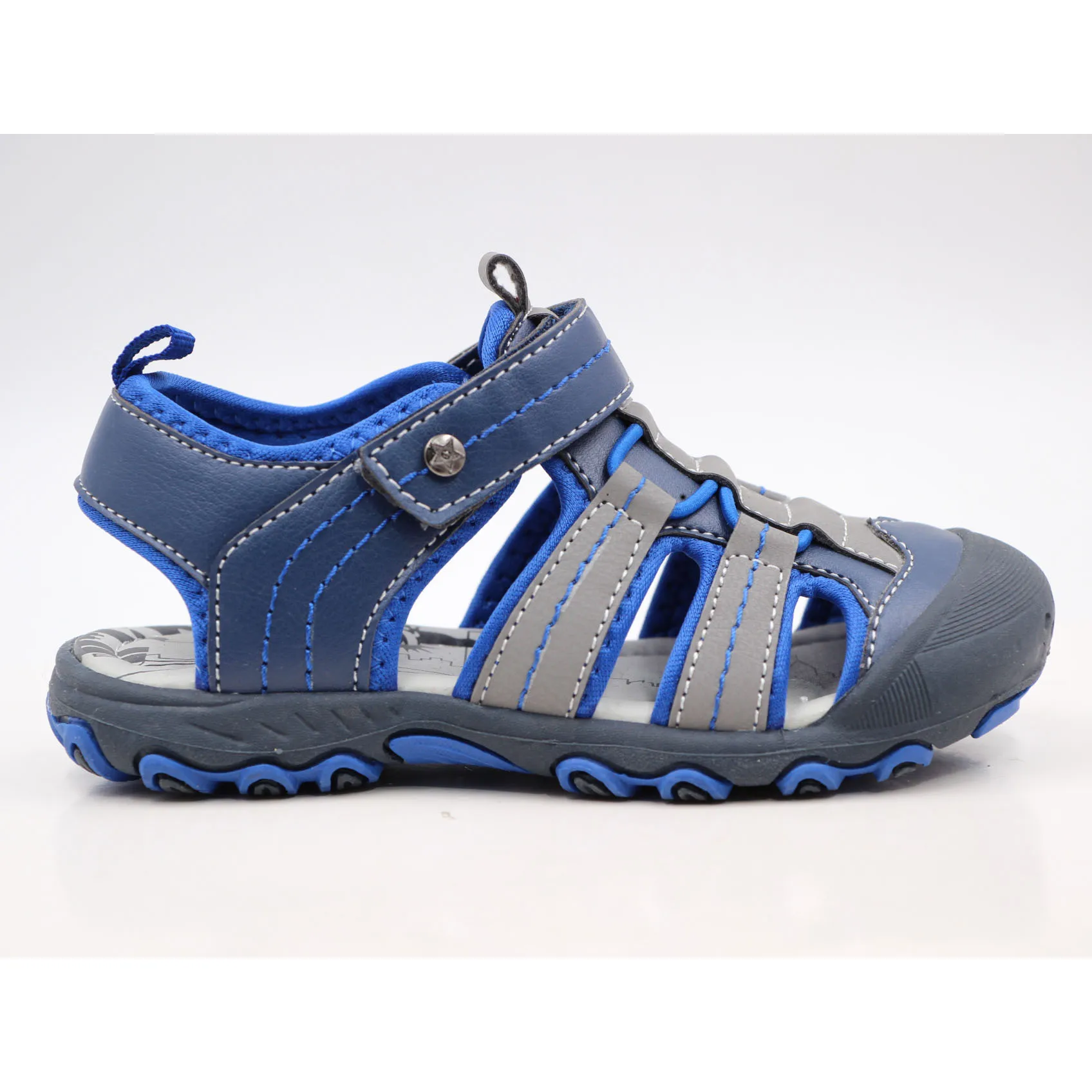 navy color harder toe-cap Sport shoes for boy sandal kids sandal
