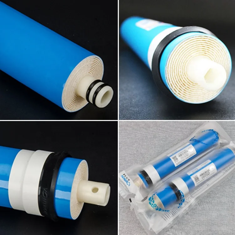 Бесплатный образец Vontron 1812 2012 2812 Мембрана обратного осмоса высокого качества TDS 50 75 100 200 300 400 GPD мембранные элементы для жилых помещений