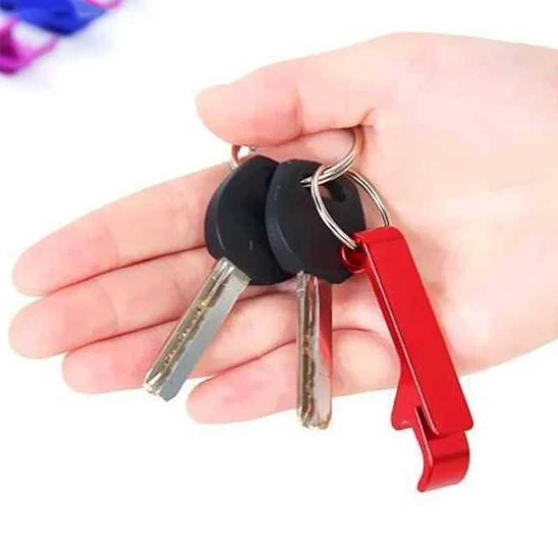 Free Customized Logo Portable Beer Bottle Opener Metal Bottle Opener Keychain with Your Logo