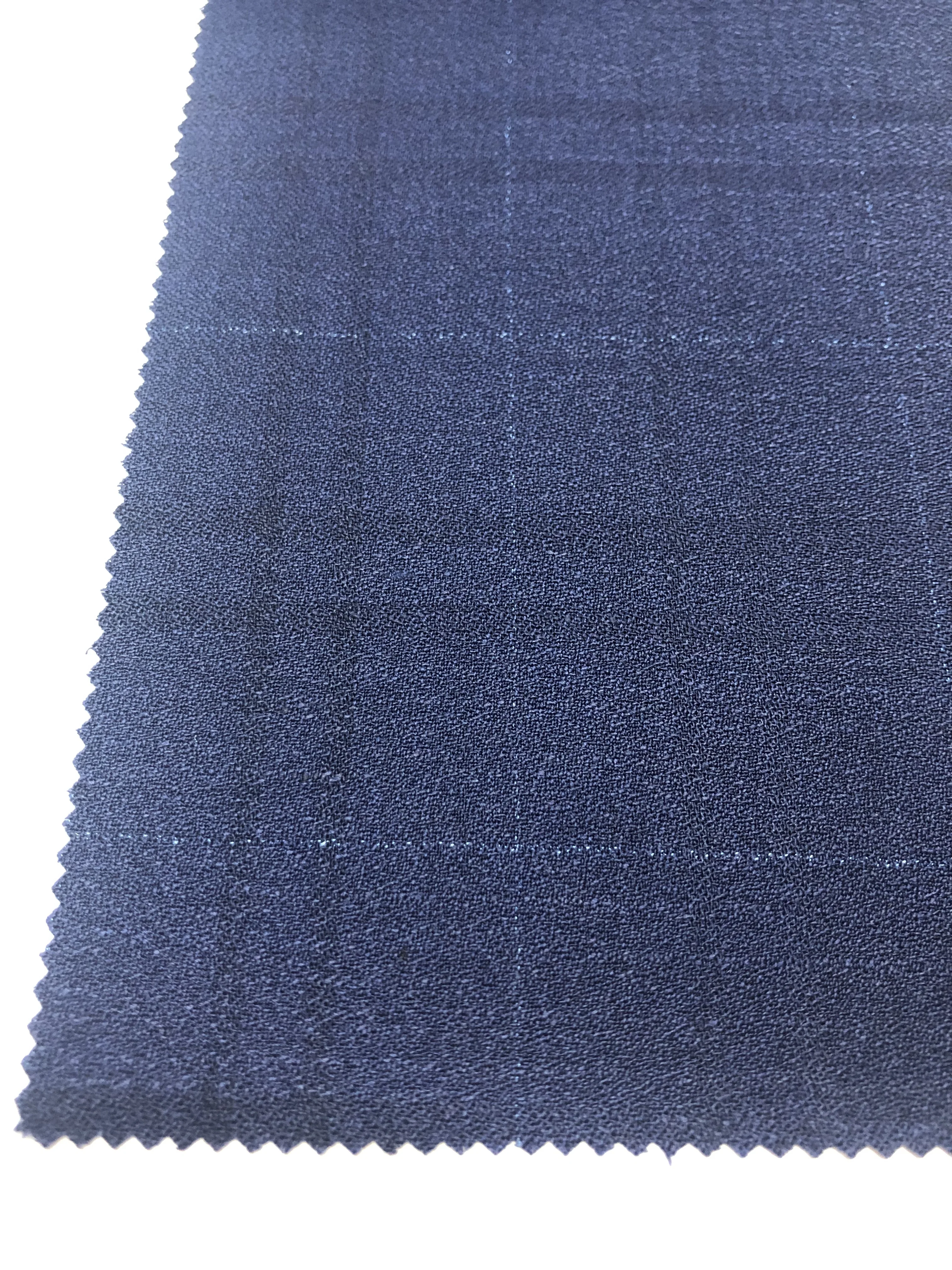 wholesale for European merino wool Navy check design made in China