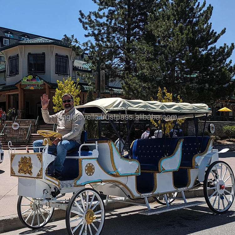 Horse Carriage Wedding Style Park Sightseeing Tour Carriages For Sale Drawn Wheeled Vehicle Retro Cart
