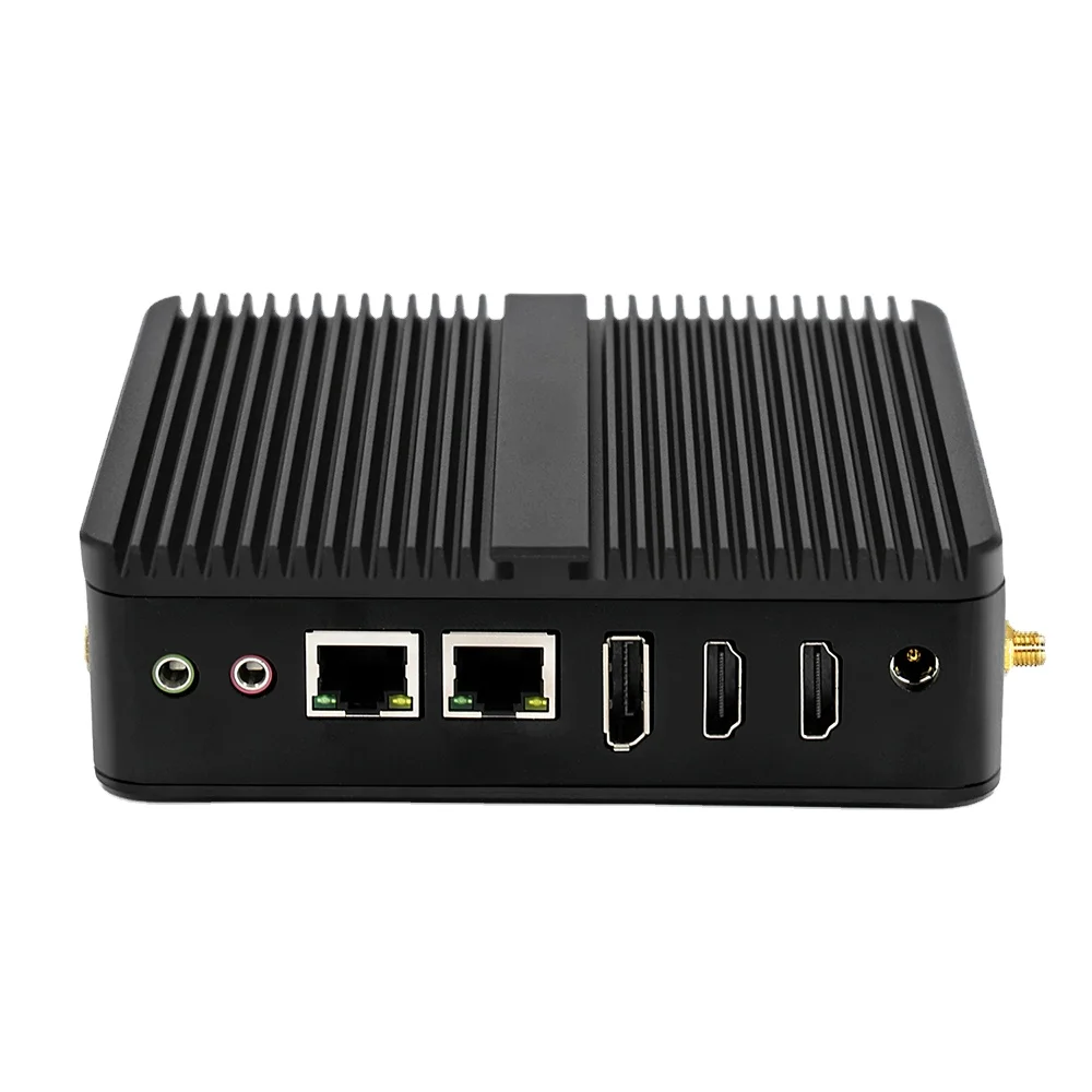 New box pc C2D windows 7/8/10/11 3 display ports 2 Hd& 1DP  Linux quad core auto boot diskless J6412 J6413 industrial mini pc
