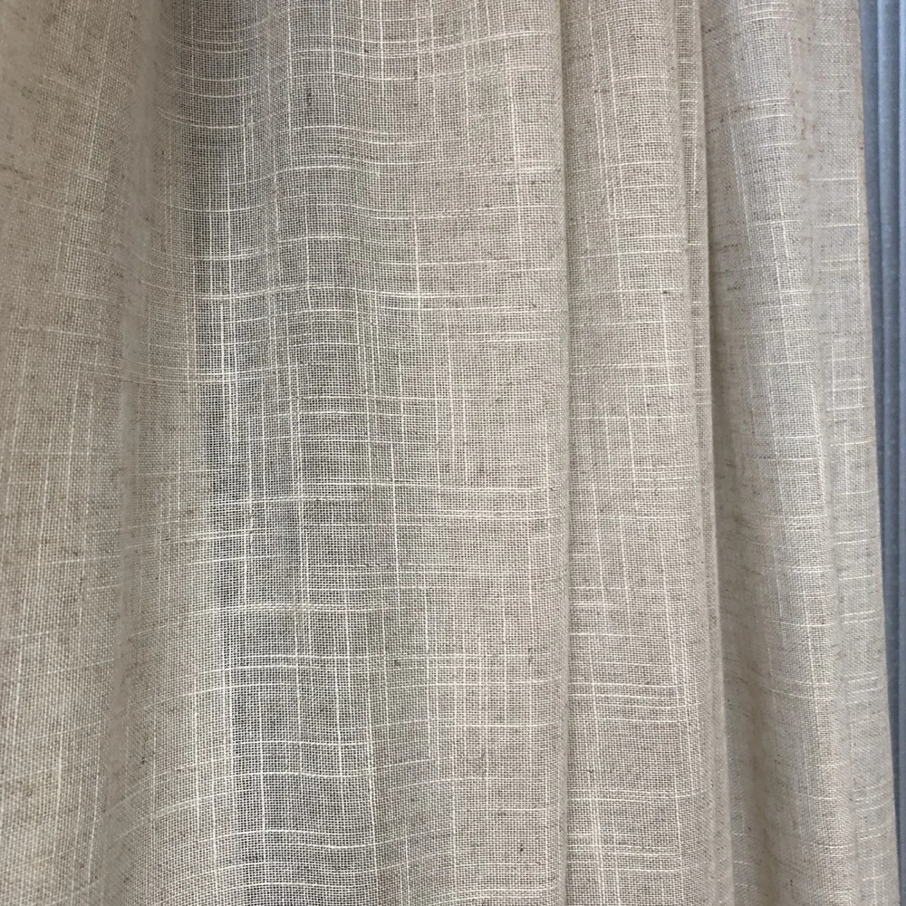 100% Polyester Sheer Curtain Fabric High Quality Plain Roll for Home Textile Woven with Slub Style Direct from Factories China