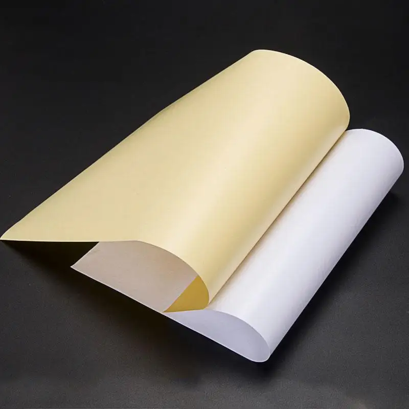 
cast coated paper high gloss sticker paper self adhesive paper 