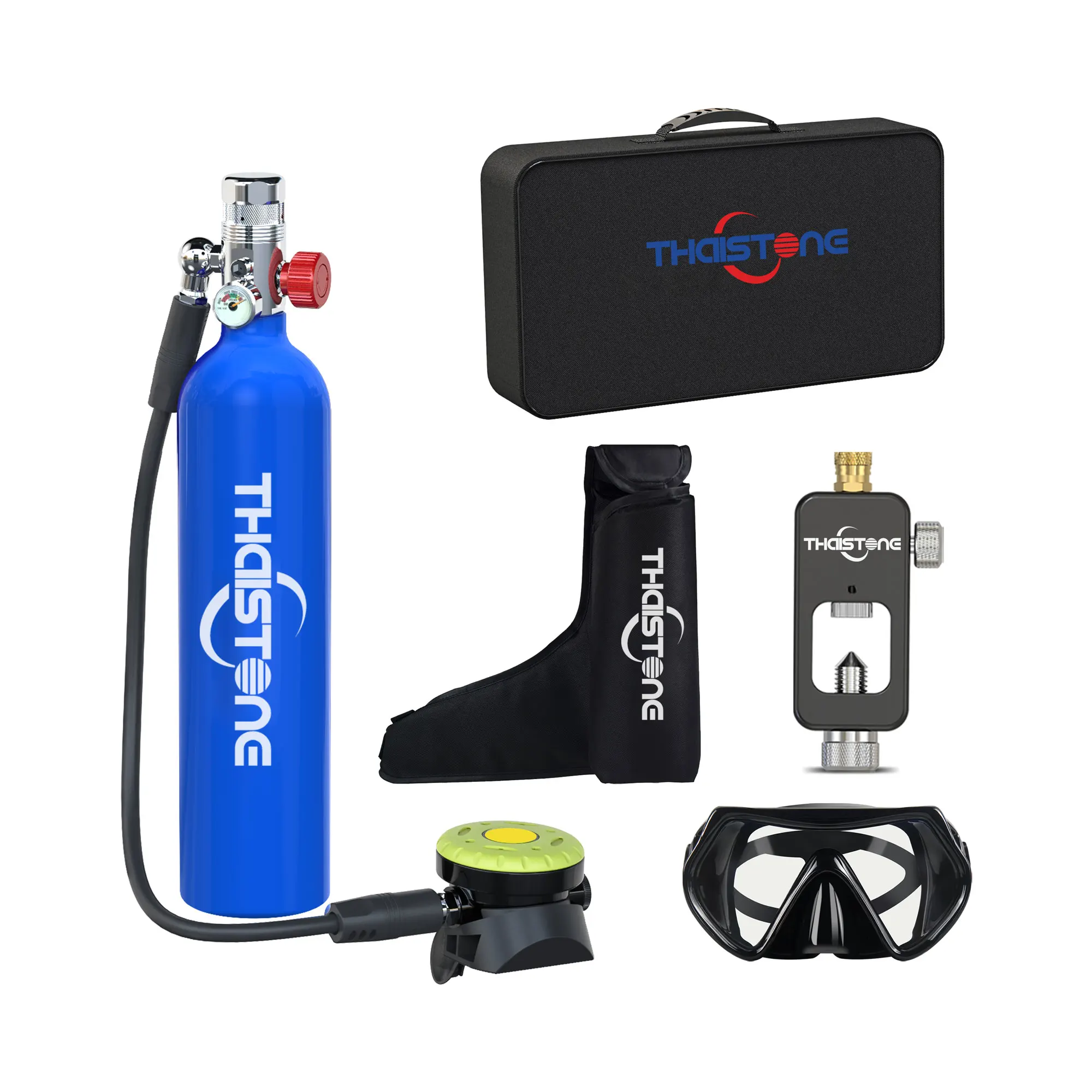 ODM OEM 1L Capacity Mini Scuba Diving Oxygen Cylinder Portable Diving Tank Set with CE RoHs Certificate
