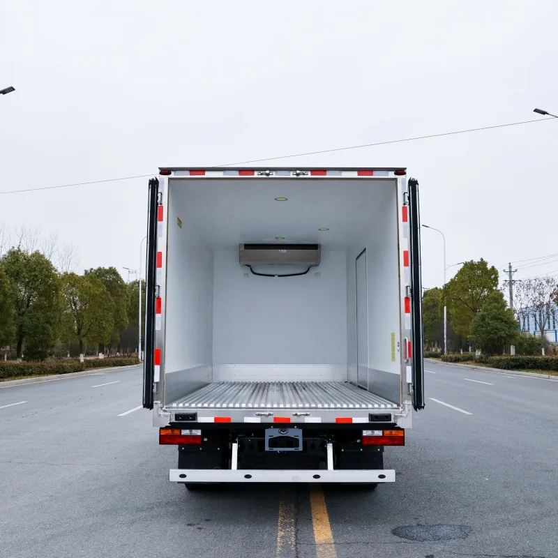 Автомобильный рефрижератор 4x2Truck Shaanxi высокого класса с системой охлаждения термо-королем для перевозки мороженого мяса рыбы