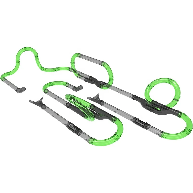 Children 2024 Gifts Pipeline Racing Track Electronic Toys Build Race Loop Modular Circuit Tubes High Speed RC Car