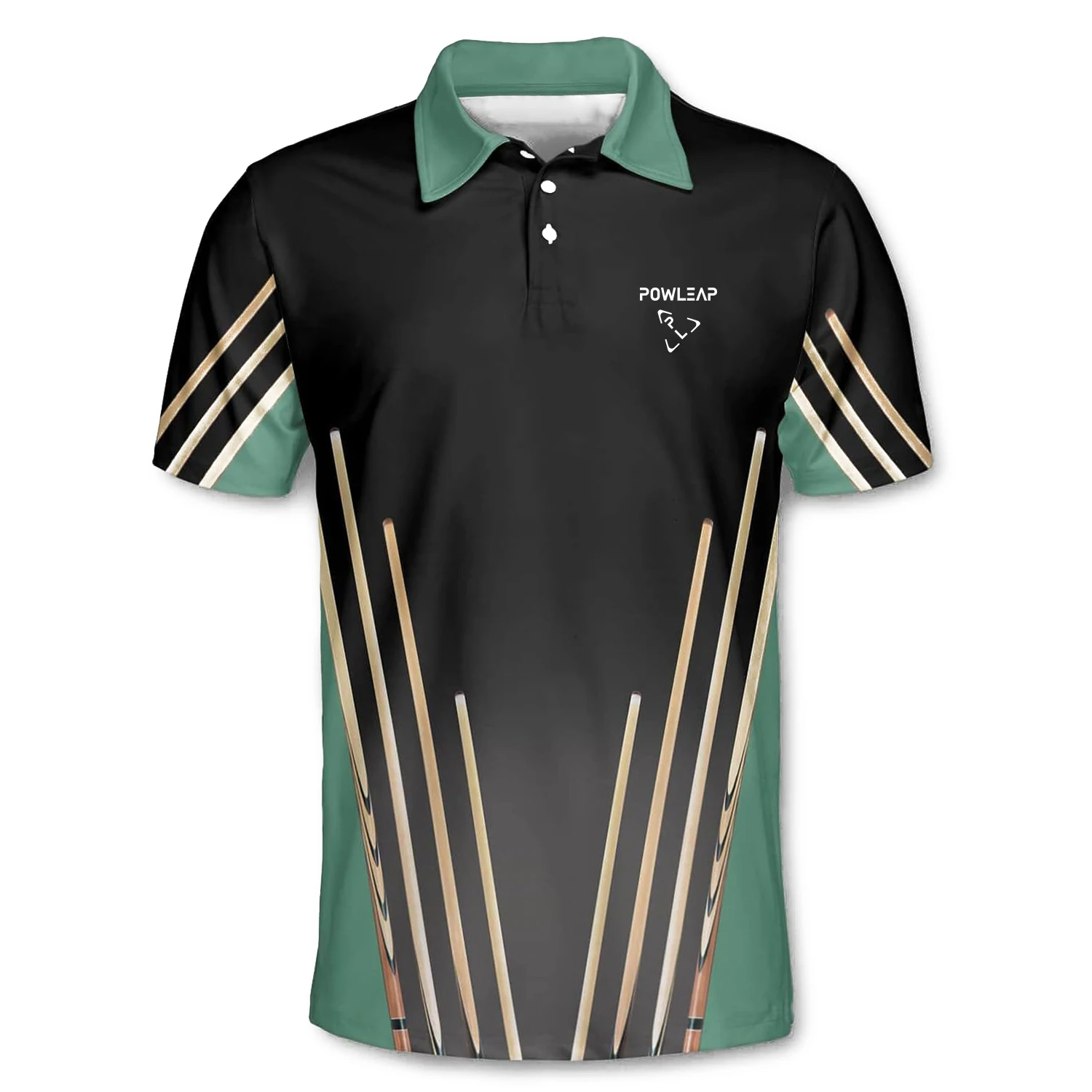 3D Full Printing Custom Billiard Polo Shirt Pool Players Cue Stick With Ball Casual Clothing For Team Men Women On Tournament