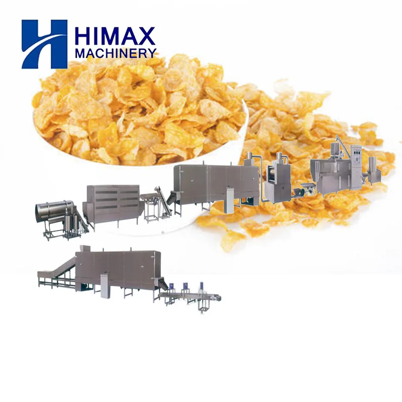 Professional Crisp  small corn flakes making machine twin screw corn flakes extruder