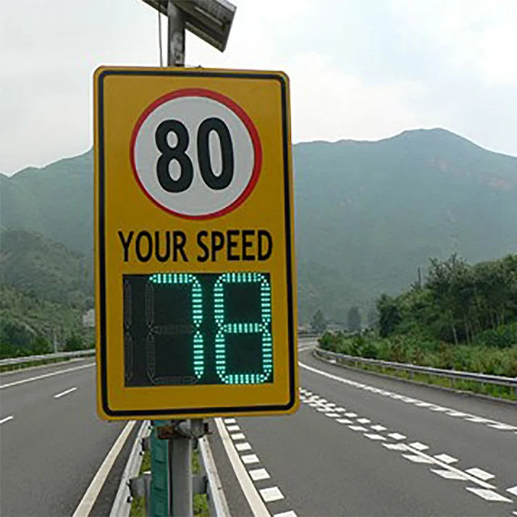 LED display portable radar traffic signs solar radar speed sign radar speed limit sign for road warning