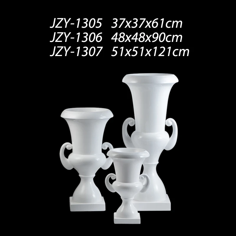 Белая ваза из стекловолокна для свадьбы, креативная форма