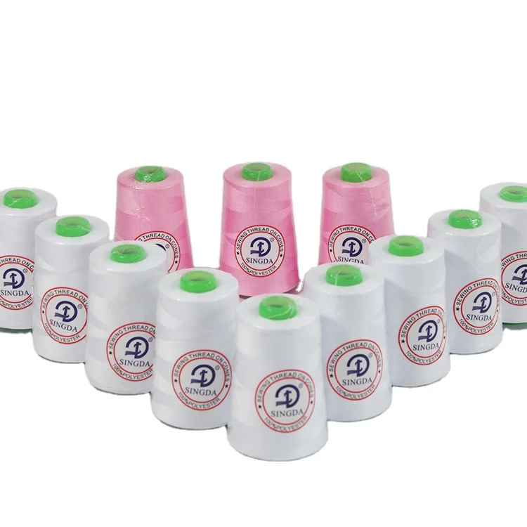 Китайская дешевая швейная нить 100% полиэфирная швейная нить портной