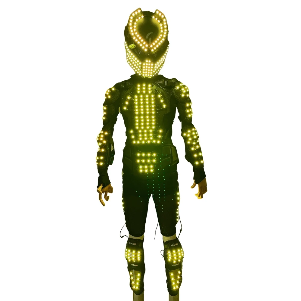 Colorful LED Lighting Costumes Stage Performance Adults DJ LED Show Suits Clothes for Celebration Party Entertainment Event Show