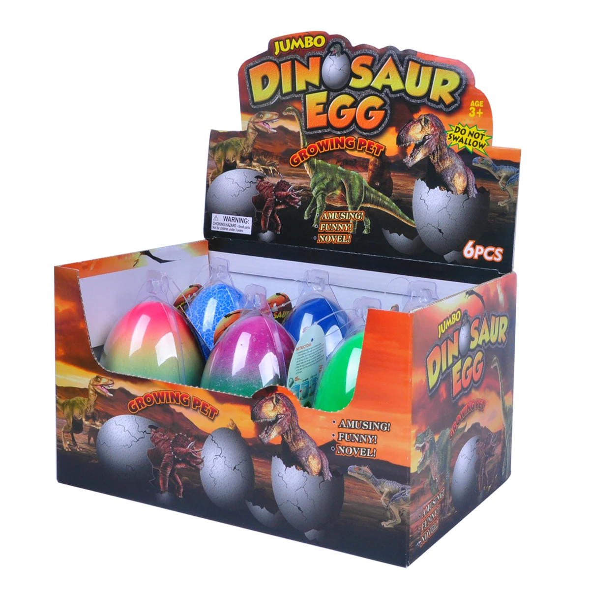 Animal Planet Super Grow Dinosaur Eggs Dino Toys Hatch and Grow in Water Pterodacty Carnotaurus Parasaur Educational