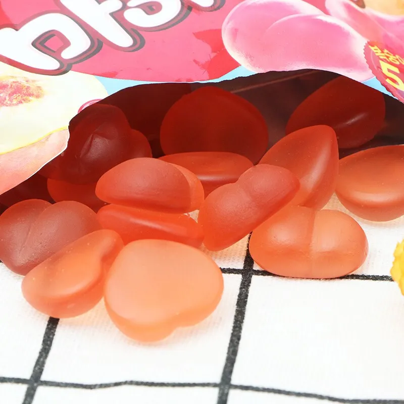 Korea Imported Fruit Juice Gummy Jelly Candy Grape flavor/Peach flavor 66g