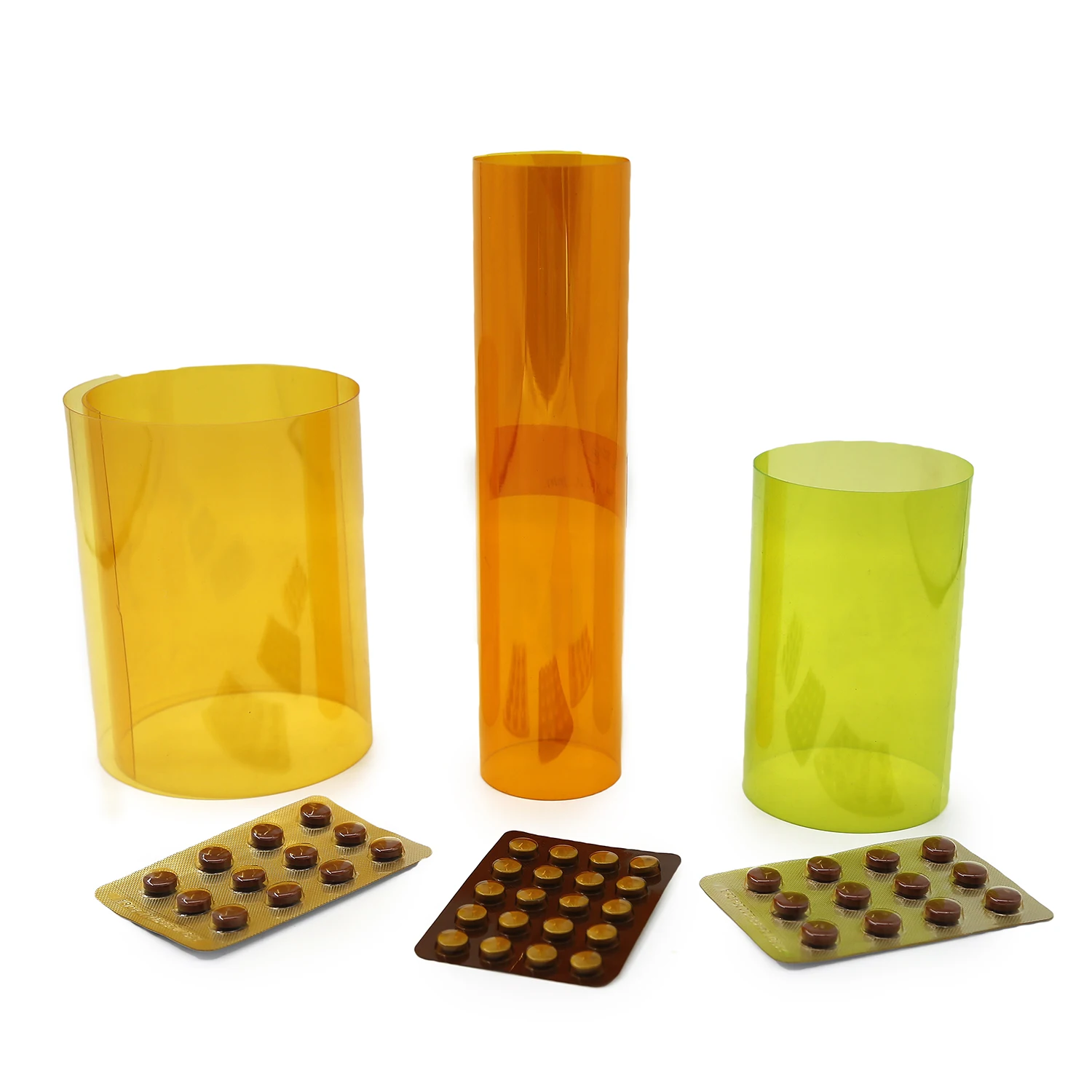 JEREL Pharmaceutical In China  PVC/PVDC Blister Pack Hard Film For Pills Packaging PVDC Sheet