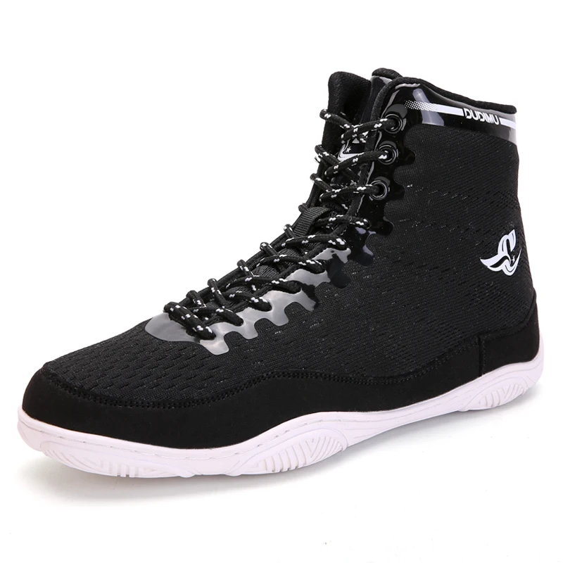 Hot Sales Wholesale Professional  Boxing Shoes Rubber Outsole Breathable Wrestling Shoes