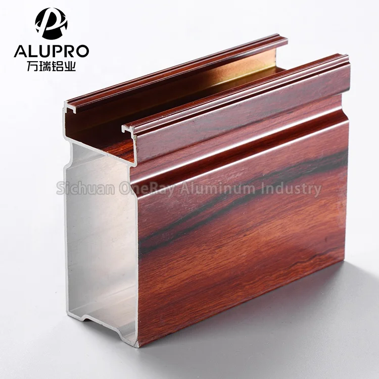 
Free sample modern wood door design wood aluminum swing door profile 