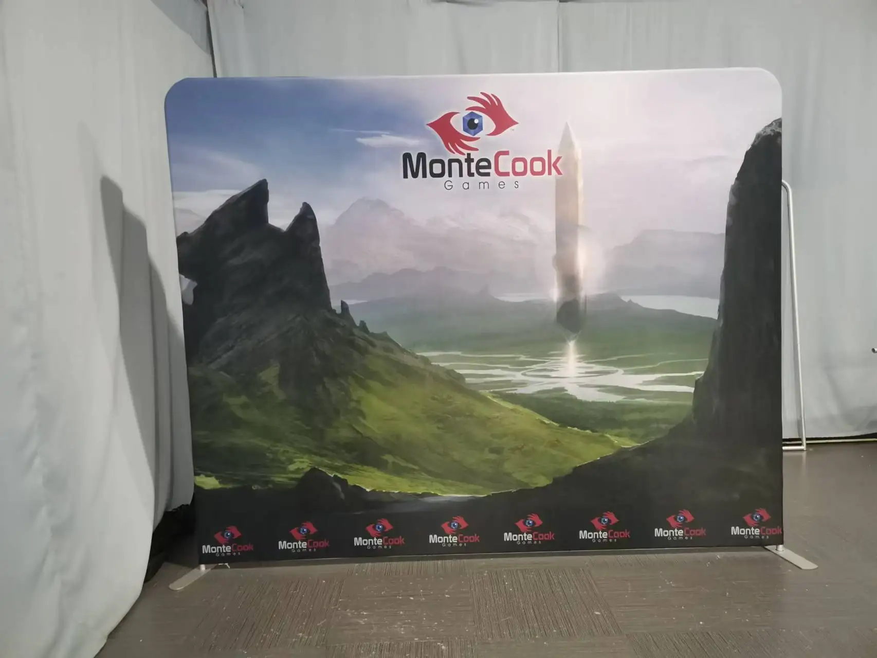 Custom Printed Indoor Photo Studio Background Backdrop for Trade Shows and Exhibitions Portable Advertising Feature