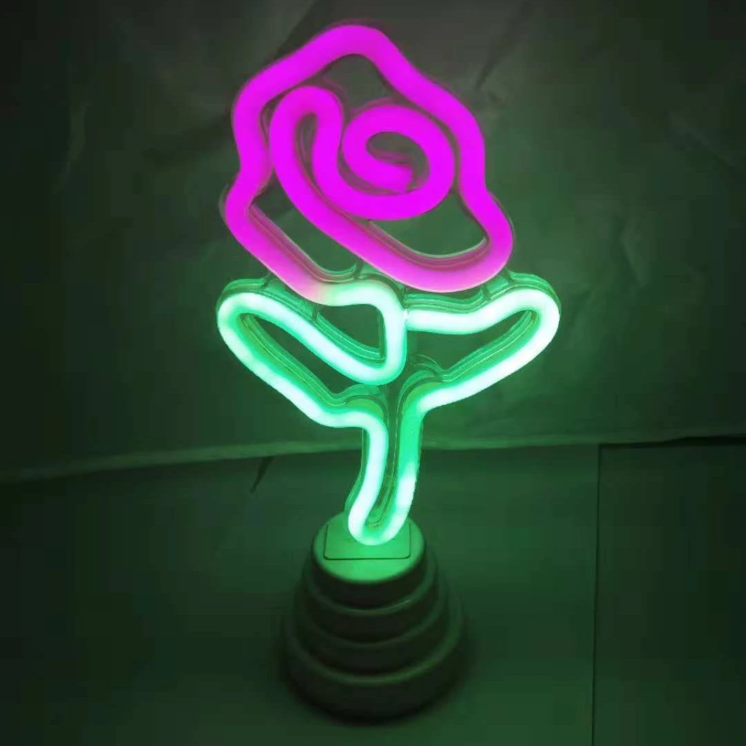 Hot Sale Decorative Night Light Battery Operated Neon Decoration LED Desktop Lamp