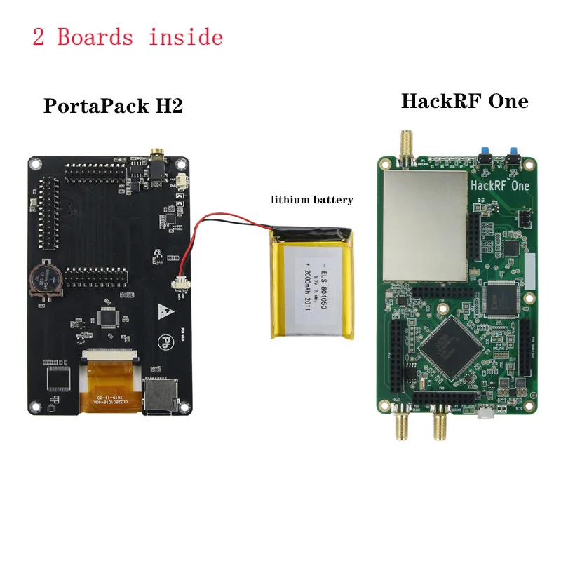 PortaPack H2 + HackRF One 5 антенн кабель передачи данных SDR 1 МГц-6 ГГц в сборе программно