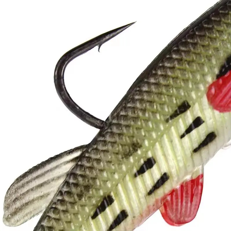 New In 2024 80mm/13.5g T-Tail Rolled-tail Lead Fishing Lure Soft Silicone Fishing Lures Lifelike Wobbler Fishing Pesca