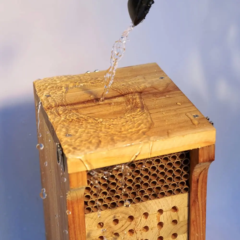 Wooden Mason Bee Butterfly Ladybug House Butterfly Enclosure Automatic Hive Insect Hotel Bee House