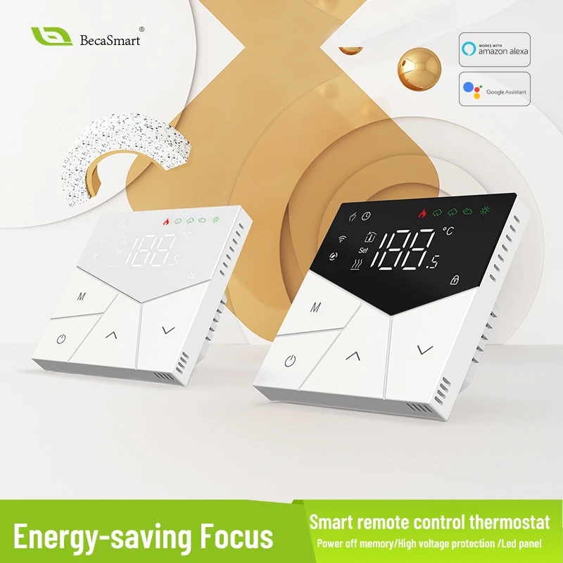 Becasmart BHT-15 Smart Heating Underfloor Heating Panels Smart WiFi Room Thermostat Digital WiFi Smart Room Termostato