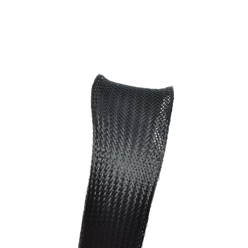 PET Expandable Sleeving for Electrical Cable Management Wire Protecting braided textile accessories 25mm jacquard webbing