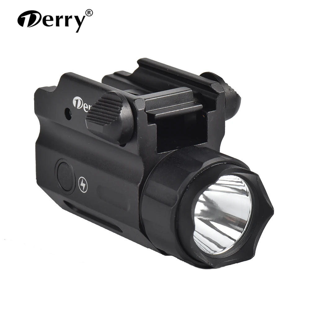 400 Lumen Rail Mounted Compact Light LED Strobe Tactical Flashlight