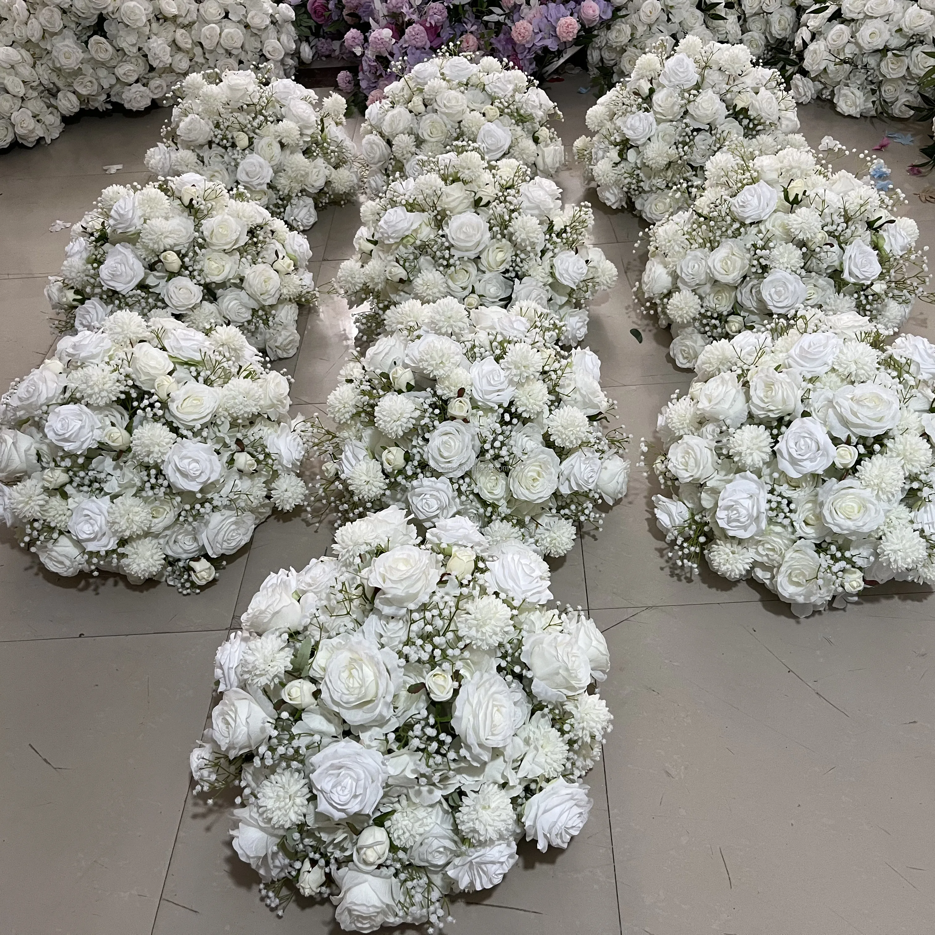 New Product Factory Handmade Artificial Baby Breath Decoration Artificial Flowers Ball Wedding Centerpieces Wedding Decoration