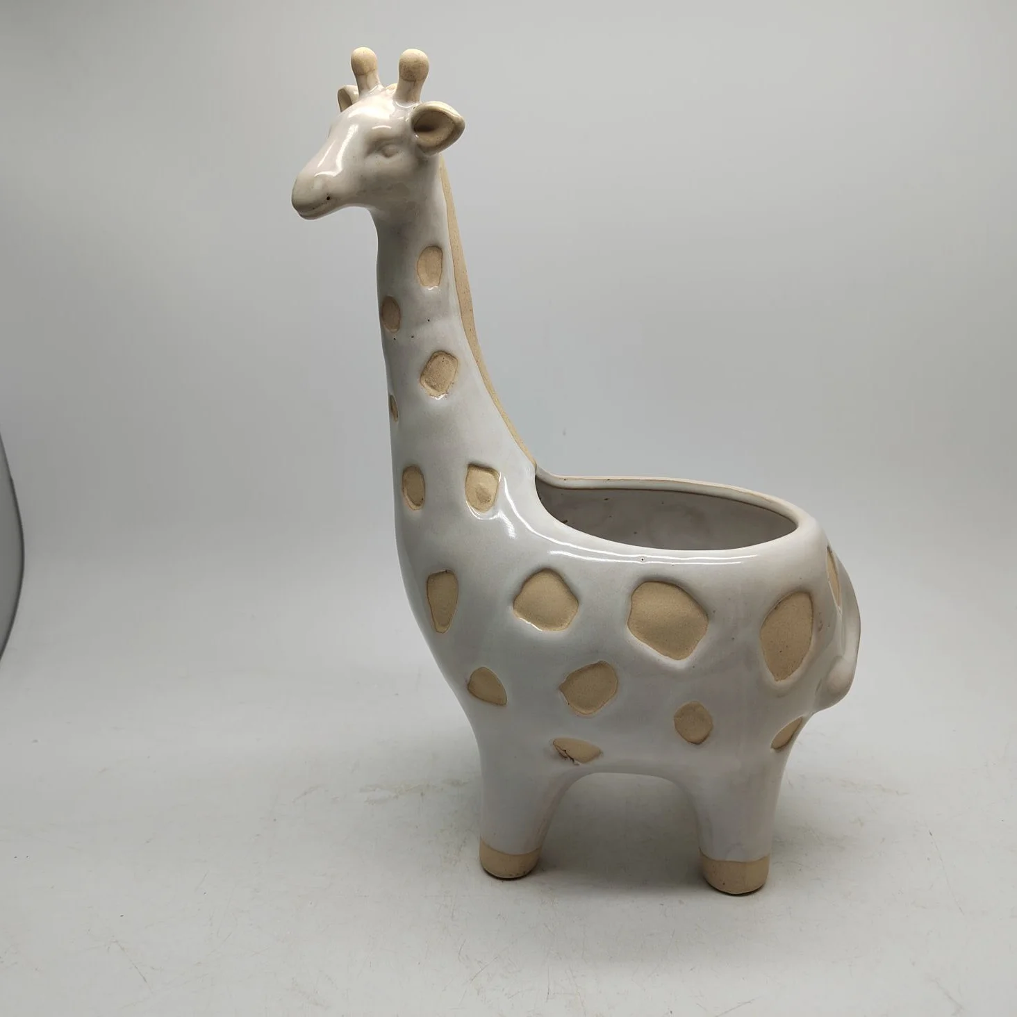 Farm house design home and garden Giraffe flower pot ceramic planter planter