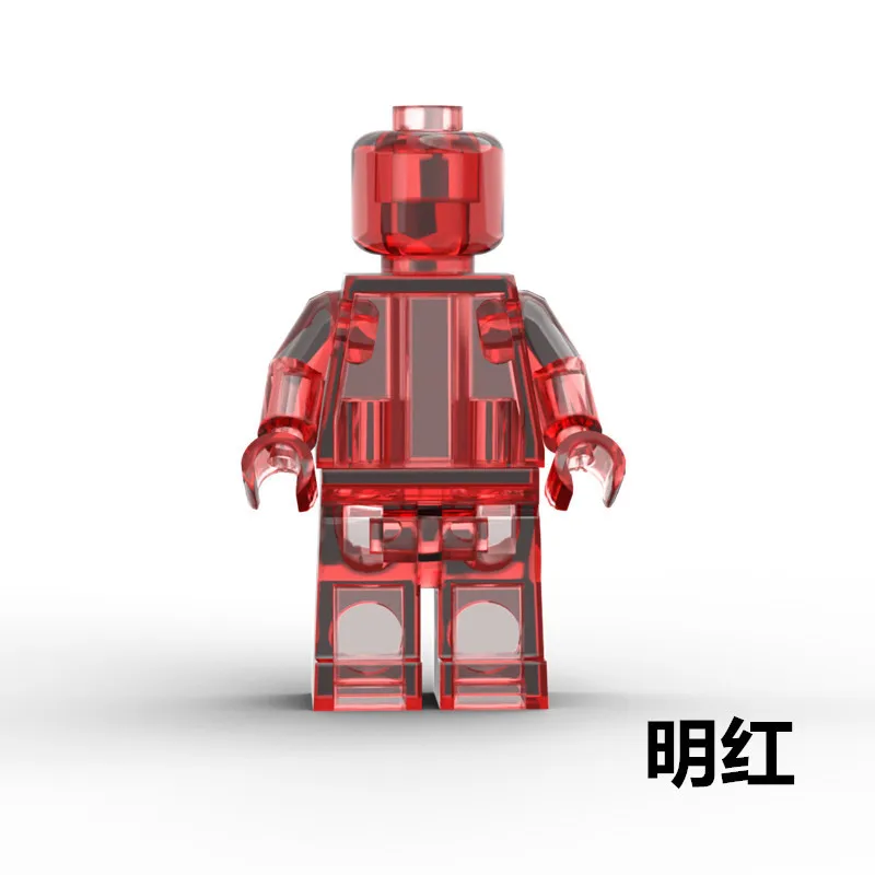 Classic Blank Unprinted Pure Color Plain Figure MOC Mini figures Building Blocks Bricks Mini Action Figures