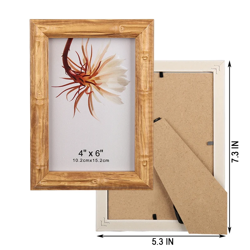 EAGLEGIFTS 4x6 5x7 6x8 8x10 дюймов винтажная простая прямоугольная настольная семейная деревянная фоторамка из ПВХ