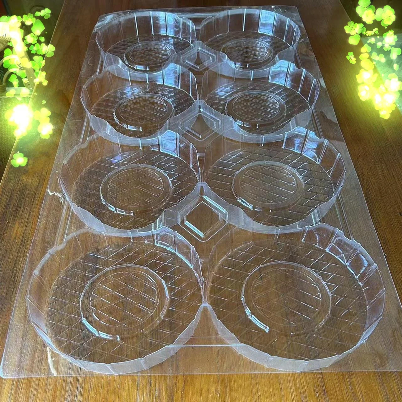 Custom clear 6 cavity plastic blister clamshell packaging for accessories
