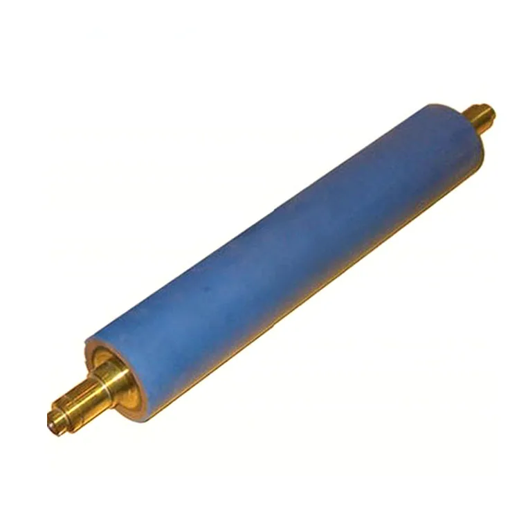 German Sizing Roll Black Heat Resistant Flexo Rubber Laminate Roller For Textile Roller