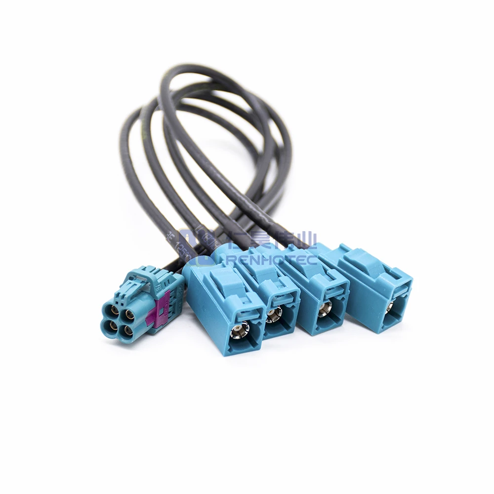 Automotive Cable Z Code Fakra Jack to Z-Code MINI Fakra Female